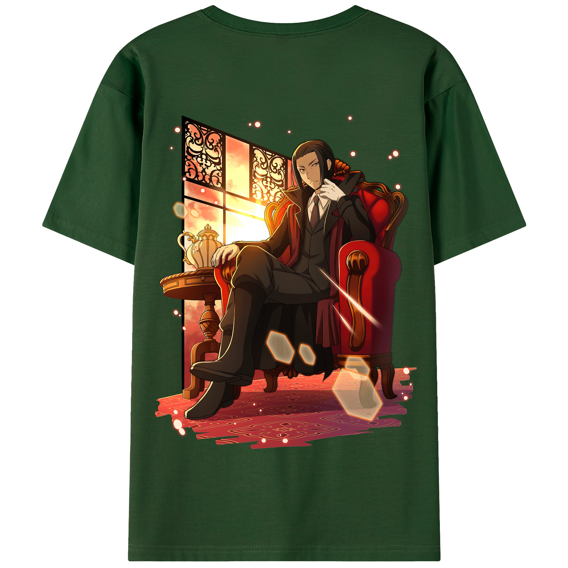 （画像用） 文豪ストレイドッグス Bungo Stray Dogs 綿100％半袖Tシャツ（背面プリント）